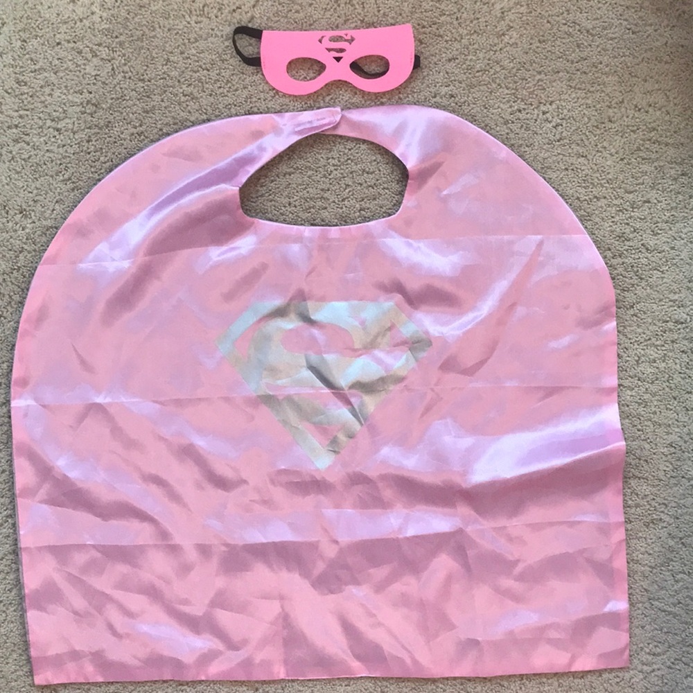 Costume: Super Girl cape and mask